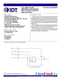 Datasheet 74ALVCH162836 manufacturer IDT