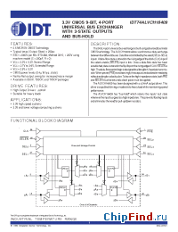 Datasheet 74ALVCH16409 manufacturer IDT
