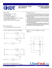Datasheet 74CBTLVR3384 manufacturer IDT