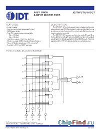 Datasheet 74FCT151T manufacturer IDT