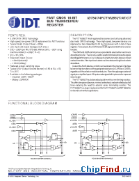 Datasheet 74FCT162652T manufacturer IDT