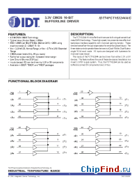 Datasheet 74FCT163244 manufacturer IDT