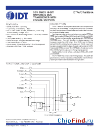 Datasheet 74FCT163601 manufacturer IDT