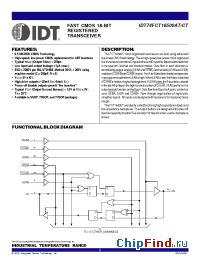 Datasheet 74FCT16500T manufacturer IDT
