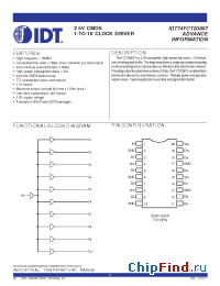 Datasheet 74FCT20807 manufacturer IDT