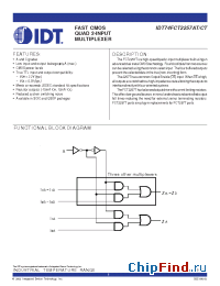 Datasheet 74FCT2257T manufacturer IDT