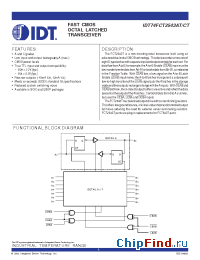Datasheet 74FCT2543T manufacturer IDT