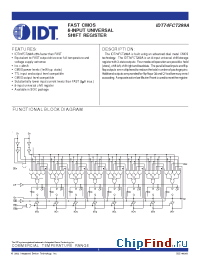 Datasheet 74FCT299 manufacturer IDT