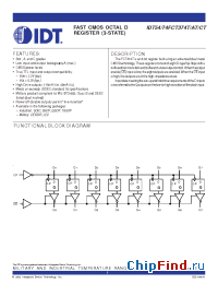 Datasheet 74FCT374T manufacturer IDT