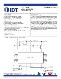 Datasheet 74FCT543 manufacturer IDT