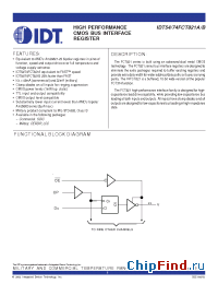 Datasheet 74FCT821 manufacturer IDT