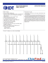 Datasheet 74FCT827 manufacturer IDT