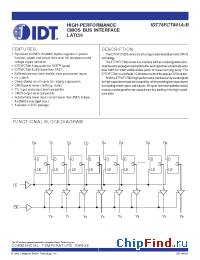 Datasheet 74FCT841 manufacturer IDT