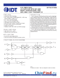Datasheet 74LVC109A manufacturer IDT