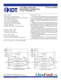 Datasheet 74LVC16652A manufacturer IDT