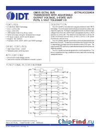 Datasheet 74LVCC3245A manufacturer IDT