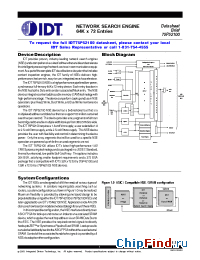 Datasheet 75P52100S66BXI manufacturer IDT