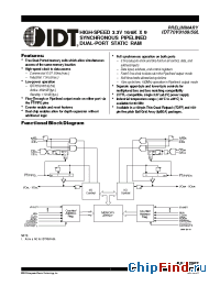 Datasheet IDIT70V9159 manufacturer IDT