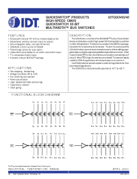 Datasheet IDQS34X245 manufacturer IDT