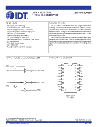 Datasheet IDT49FCT20805QI manufacturer IDT