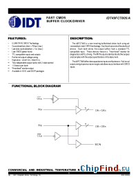 Datasheet IDT49FCT805AB manufacturer IDT