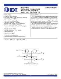 Datasheet IDT50LVCR2245ASO manufacturer IDT