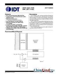 Datasheet IDT5962-8855201XA manufacturer IDT