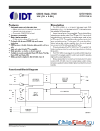 Datasheet IDT5962-8874002LA manufacturer IDT