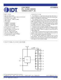Datasheet IDT59920-7SO manufacturer IDT