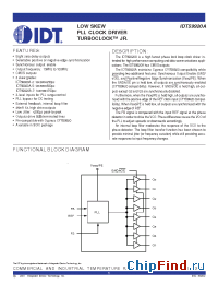 Datasheet IDT59920A-7SOI manufacturer IDT