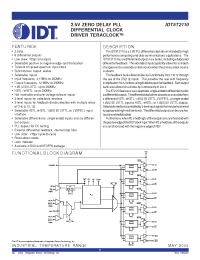 Datasheet IDT5T2110BBI manufacturer IDT