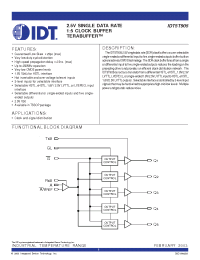 Datasheet IDT5T905 manufacturer IDT
