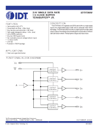 Datasheet IDT5T9050PGI manufacturer IDT