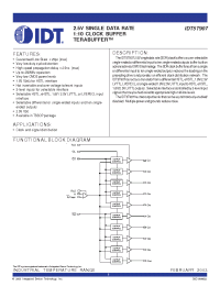 Datasheet IDT5T907 manufacturer IDT