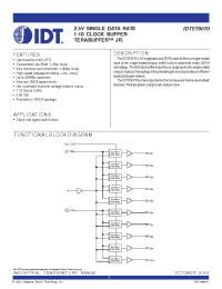 Datasheet IDT5T9070 manufacturer IDT