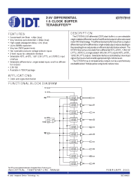 Datasheet IDT5T915 manufacturer IDT