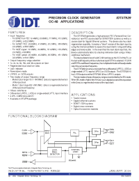 Datasheet IDT5T929 manufacturer IDT