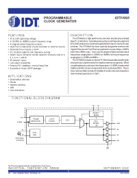 Datasheet IDT5V925 manufacturer IDT