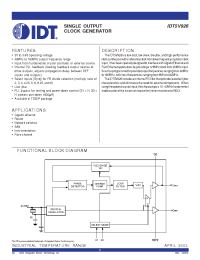 Datasheet IDT5V926 manufacturer IDT