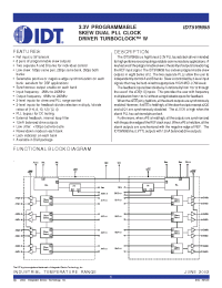 Datasheet IDT5V9955 manufacturer IDT