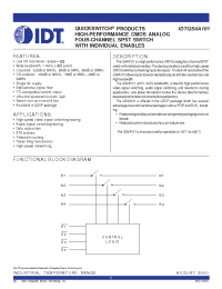 Datasheet IDT61298SA12Y manufacturer IDT