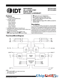 Datasheet IDT70121S-25 manufacturer IDT