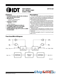 Datasheet IDT7014L-20 manufacturer IDT