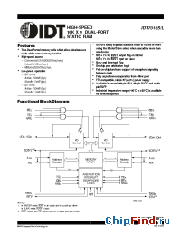Datasheet IDT7016S-17 manufacturer IDT