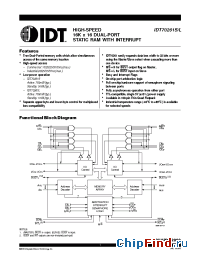 Datasheet IDT70261L-15 manufacturer IDT