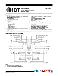 Datasheet IDT7034 manufacturer IDT