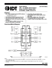 Datasheet IDT707278S15PFI manufacturer IDT