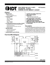 Datasheet IDT70824L20G manufacturer IDT