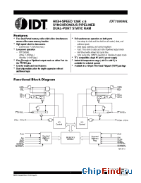 Datasheet IDT709099 manufacturer IDT