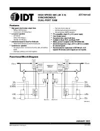 Datasheet IDT70914S12F manufacturer IDT